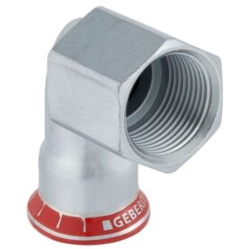 VINKELÖVERGÅNG 28 MM X RP15 X 90° MUFF X INVÄNDIG GÄNGA ZINK MAPRESS GEBERIT