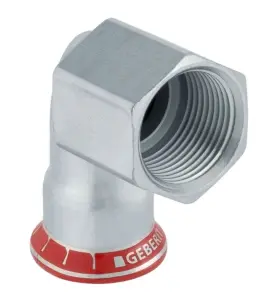 VINKELÖVERGÅNG 28 MM X RP15 X 90° MUFF X INVÄNDIG GÄNGA ZINK MAPRESS GEBERIT