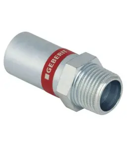RAK ÖVERGÅNG 22 MM X R15 SLÄTÄNDA X INVÄNDIG GÄNGA ZINK MAPRESS GEBERIT