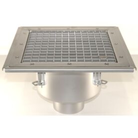 GOLVBRUNN FURO 105 110 MM 273X273 MM (LXB) BOTTENUTLOPP KLÄMRAM FÖR PLASTMATTA