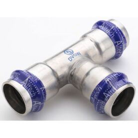 T-RÖR 22 3MUFF ROSTFRIA V-PROFIL ALTECH