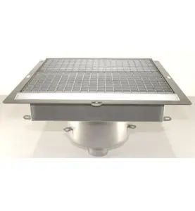 GOLVBRUNN FURO 113 75 MM 400X400 MM (LXB) BOTTENUTLOPP VIDHÄFTNINGSFLÄNS FÖR MASSA