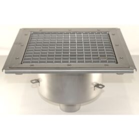 GOLVBRUNN FURO 105 75 MM 273X273 MM (LXB) BOTTENUTLOPP KLÄMRAM FÖR PLASTMATTA