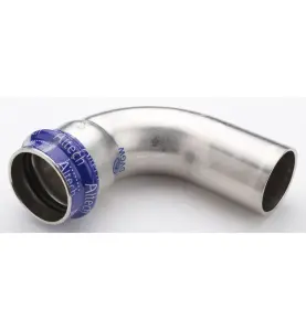 BÖJ 22 90° 1 MUFF ROSTFRIA V-PROFIL ALTECH