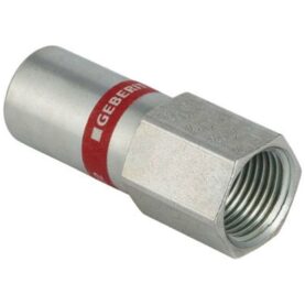 RAK ÖVERGÅNG 22 MM X RP15 SLÄTÄNDA X INVÄNDIG GÄNGA ZINK MAPRESS GEBERIT