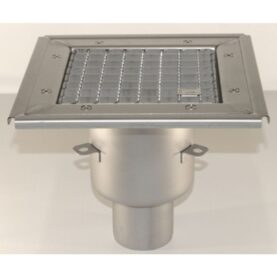 GOLVBRUNN FURO 104 75 MM 173X173 MM (LXB) BOTTENUTLOPP KLÄMRAM FÖR PLASTMATTA