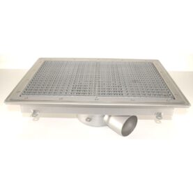 GOLVBRUNN FURO 113 110 MM 600X400 MM (LXB) SIDOUTLOPP KLÄMRAM FÖR PLASTMATTA PURUS