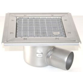 GOLVBRUNN FURO 104 75 MM 173X173 MM (LXB) SIDOUTLOPP KLÄMRAM FÖR PLASTMATTA PURUS