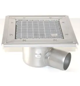GOLVBRUNN FURO 104 75 MM 173X173 MM (LXB) SIDOUTLOPP KLÄMRAM FÖR PLASTMATTA PURUS