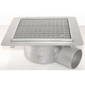 GOLVBRUNN FURO 105 110 MM 273X273 MM (LXB) SIDOUTLOPP KLISTERFLÄNS FÖR TÄTSKIKT PURUS