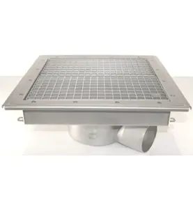 GOLVBRUNN FURO 113 110 MM 400X400 MM (LXB) SIDOUTLOPP KLÄMRAM FÖR PLASTMATTA PURUS