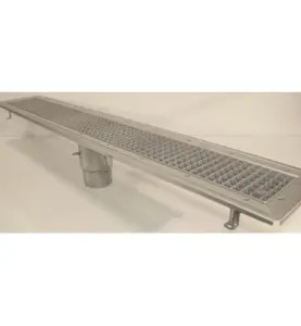 GOLVRÄNNA FURO 115 110 MM 1400X150 MM (LXB) BOTTENUTLOPP KLÄMRAM FÖR PLASTMATTA