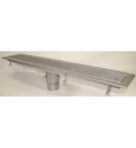 GOLVRÄNNA FURO 115 110 MM 1200X150 MM (LXB) BOTTENUTLOPP KLÄMRAM FÖR PLASTMATTA