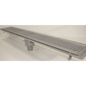 GOLVRÄNNA FURO 115 75 MM 1400X150 MM (LXB) BOTTENUTLOPP KLISTERFLÄNS FÖR TÄTSKIKT