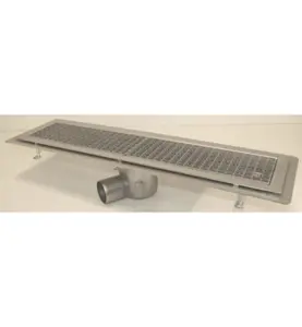 GOLVRÄNNA FURO 115 75 MM 800X150 MM (LXB) SIDOUTLOPP KLISTERFLÄNS FÖR TÄTSKIKT
