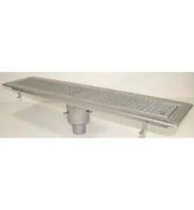 GOLVRÄNNA FURO 115 75 MM 1000X150 MM (LXB) BOTTENUTLOPP KLÄMRAM FÖR PLASTMATTA