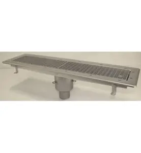 GOLVRÄNNA FURO 115 75 MM 800X150 MM (LXB) BOTTENUTLOPP KLÄMRAM FÖR PLASTMATTA PURUS