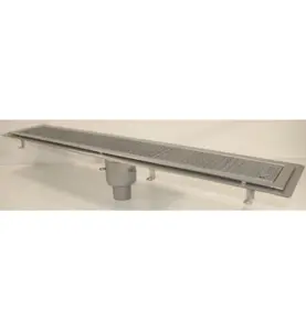GOLVRÄNNA FURO 115 75 MM 1200X150 MM (LXB) BOTTENUTLOPP KLISTERFLÄNS FÖR TÄTSKIKT