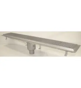 GOLVRÄNNA FURO 115 110 MM 1200X150 MM (LXB) BOTTENUTLOPP VIDHÄFTNINGSFLÄNS FÖR MASSA