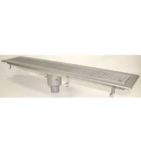 GOLVRÄNNA FURO 115 75 MM 1200X150 MM (LXB) BOTTENUTLOPP KLÄMRAM FÖR PLASTMATTA