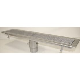 GOLVRÄNNA FURO 115 110 MM 1000X150 MM (LXB) BOTTENUTLOPP KLÄMRAM FÖR PLASTMATTA