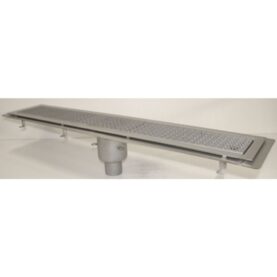 GOLVRÄNNA FURO 115 75 MM 1100X150 MM (LXB) BOTTENUTLOPP KLISTERFLÄNS FÖR TÄTSKIKT