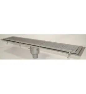 GOLVRÄNNA FURO 115 75 MM 1100X150 MM (LXB) BOTTENUTLOPP KLISTERFLÄNS FÖR TÄTSKIKT
