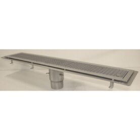 GOLVRÄNNA FURO 115 110 MM 1100X150 MM (LXB) BOTTENUTLOPP KLISTERFLÄNS FÖR TÄTSKIKT