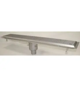 GOLVRÄNNA FURO 115 75 MM 1100X150 MM (LXB) BOTTENUTLOPP VIDHÄFTNINGSFLÄNS FÖR MASSA