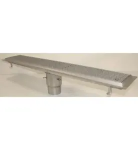 GOLVRÄNNA FURO 115 110 MM 1100X150 MM (LXB) BOTTENUTLOPP VIDHÄFTNINGSFLÄNS FÖR MASSA