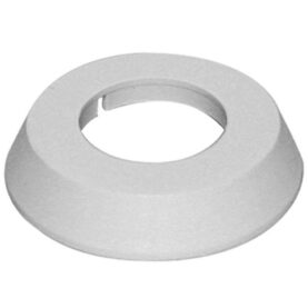 VÄGGHUV 32 MM HEL LÅGBYGGD VIT FALUPLAST