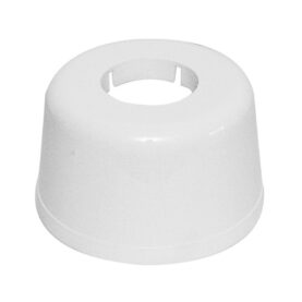 GOLVHUV/VÄGGHUV 40 MM HEL KROM FALUPLAST