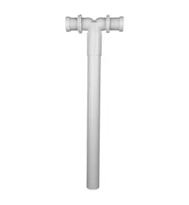 VÄGGAVLOPP 50 MM X G40 DUBBEL VIT FALUPLAST