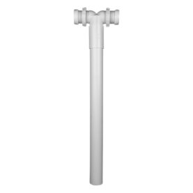 VÄGGAVLOPP 50 MM X G40 DUBBEL VIT FALUPLAST