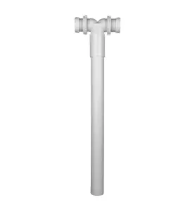 VÄGGAVLOPP 50 MM X G40 DUBBEL VIT FALUPLAST