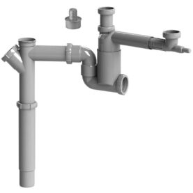 VATTENLÅS FALU 2FLEX G40X50 MM MED TELESKOPRÖR GRÅ FALUPLAST