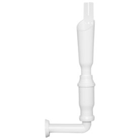 TVÄTTMASKINAVLOPP 32 MM VINKLAT MED SPILLMUFF VIT FALUPLAST