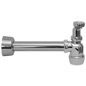 VATTENLÅSSATS 40 MM X G32 RAKT RÖR OCH HUV KROM FALUPLAST