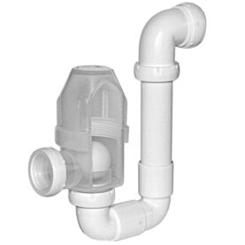 VATTENLÅS 32 MM MED BOLL VIT FALUPLAST