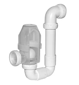 VATTENLÅS 32 MM MED BOLL VIT FALUPLAST