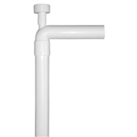 UTLOPPSRÖR 40 MM X 90° 2SLÄTÄNDA VINKEL VACUUMVENTIL VIT FALUPLAST