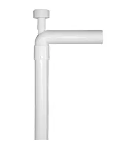 UTLOPPSRÖR 40 MM X 90° 2SLÄTÄNDA VINKEL VACUUMVENTIL VIT FALUPLAST