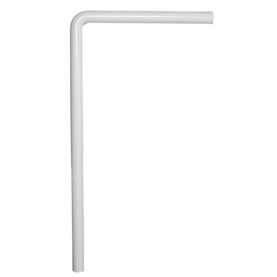 UTLOPPSRÖR 32 MM X 90° 2SLÄTÄNDA VINKEL VIT FALUPLAST