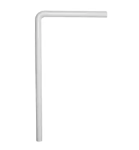 UTLOPPSRÖR 32 MM X 90° 2SLÄTÄNDA VINKEL VIT FALUPLAST