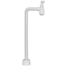 VATTENLÅSSATS 32 MM X G32 TVÄR VINKEL OCH HUV VIT FALUPLAST