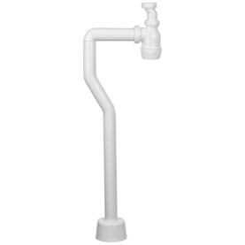 VATTENLÅSSATS 40 MM X G32 S-BÖJ OCH HUV VIT FALUPLAST