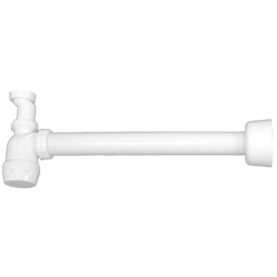 VATTENLÅSSATS 40 MM X G32 RAKT RÖR OCH HUV VIT FALUPLAST