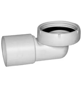 VINKEL 32 MM X G32/40 X 90° MUFF X INVÄNDIG GÄNGA KROM FALUPLAST