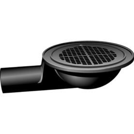 SPYGATT 150X75 MM MED SIL SVART GUSTAVSBERG RÖRSYSTEM