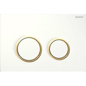 SPOLPLATTA OMEGA 20 VIT/GULD GEBERIT